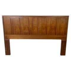 Cabecero vintage de nogal, estilo «Mid-Century Modern», tamaño queen