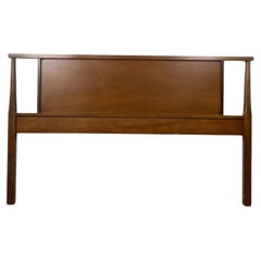 Mid-Century Modern Walnut Headboard, Full Size, Minimalist Design