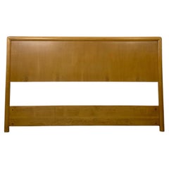 Kopfteil im Mid-Century-Modern-Stil aus hellbraunem Holz, Full/Double-Größe
