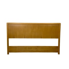 Kopfteil im Mid-Century-Modern-Stil aus hellbraunem Holz, Full/Double-Größe