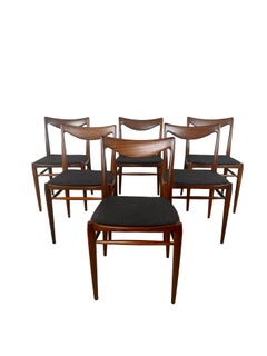 Scandinavian Modern Teak Dining Chairs by Rastad & Relling for Gustav Bahus, 6
