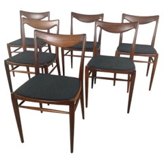 Scandinavian Modern Teak Dining Chairs by Rastad & Relling for Gustav Bahus, 6