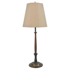 Lámpara de mesa escultural de estilo «Mid-Century Modern» con pantalla