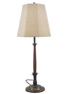 Lámpara de mesa escultural de estilo «Mid-Century Modern» con pantalla