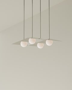 lustre contemporain 1 Globe 120 d'Astraeus Clarke fabriqué à Brooklyn, NY<unk>