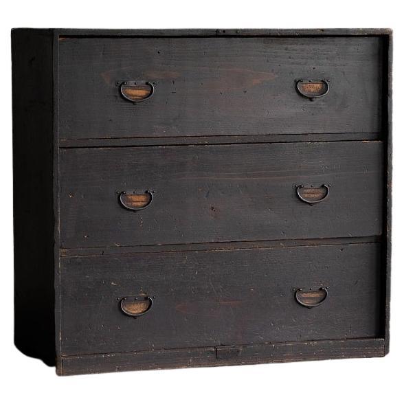 Japanese Antique, Chest of Drawers, Meiji Era'1868-1912'Wabi Sabi"Tansu"