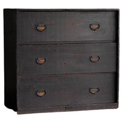 Japanese Antique, Chest of Drawers, Meiji Era'1868-1912'Wabi Sabi"Tansu"