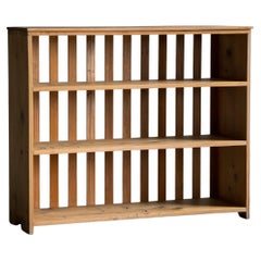 Scaffale d'epoca giapponese a doghe in Hinoki, primo periodo Showa '1926-'