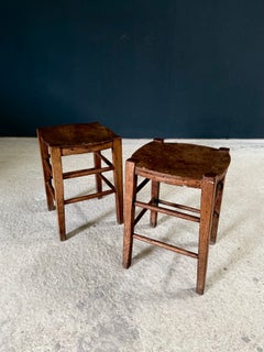 1930's French Country Bistro Low Stool set