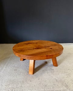 Couchtisch aus massiver Eiche im brutalistischen Stil, Belgien, 1960er Jahre