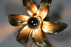 3 applique di Willy Daro per Massive, Belgio – Colore oro, motivo floreale