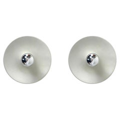 Pair of German White Flush Mount Wall Lights Selected by Charlotte Perriand 1960