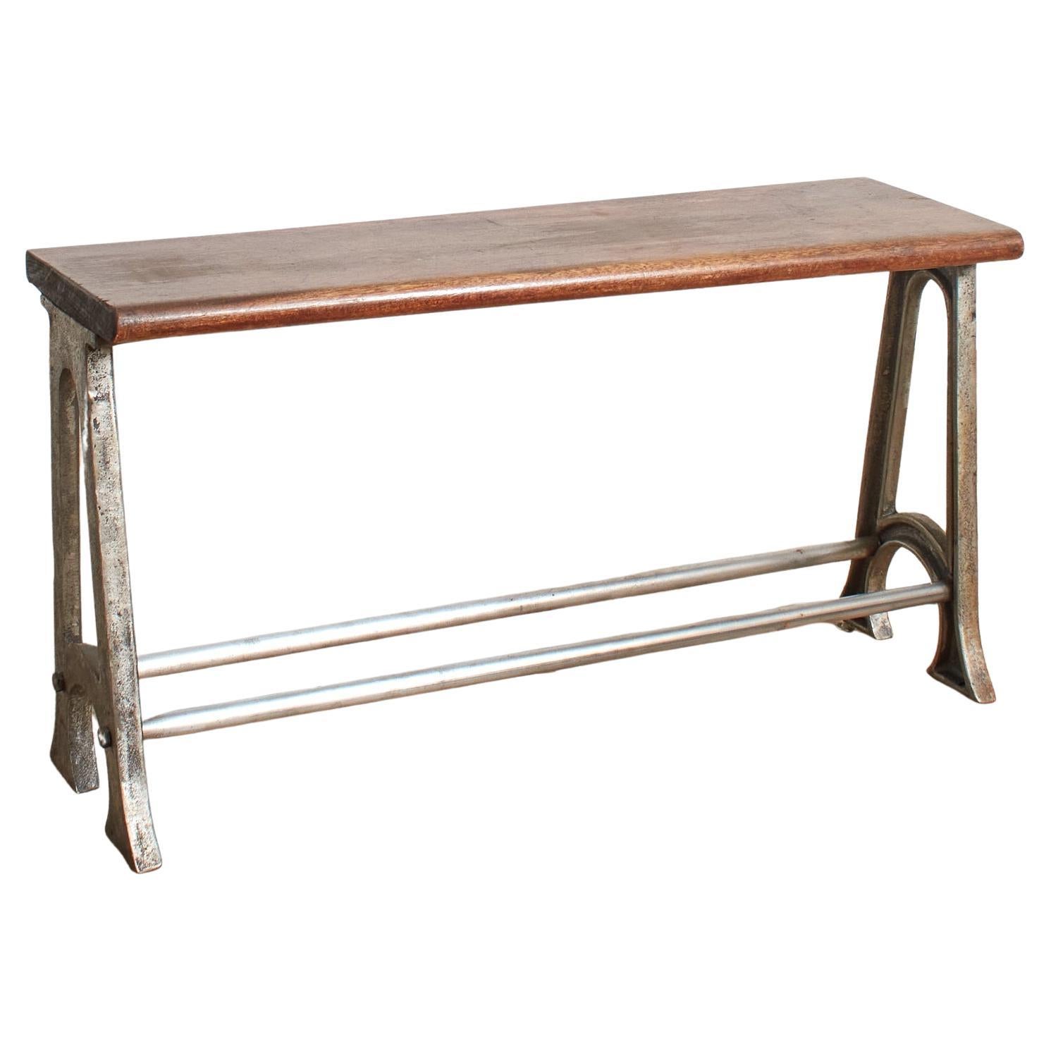 English School Vintage Banco de almacenaje para vestuarios y pasillos