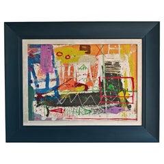 Óleo del artista yugoslavo Joškin Šiljan al estilo de Jean-Michel Basquiat