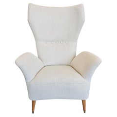 Mid-Century-Modern-Ohrensessel, Paolo Buffa zugeschrieben, Italien, 1960er Jahre