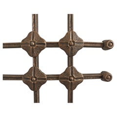 Brutalist Wall Sculpture or Door Mounted Decor in bronzed aluminium, Germany
