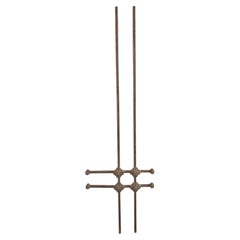 Brutalist Wall Sculpture or Door Mounted Decor in bronzed aluminium, Germany