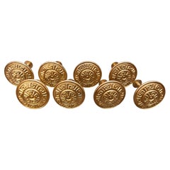 1 of 8 Hollywood Regency wall-mounted Coat Hooks in solid bronze, Italy 1970s