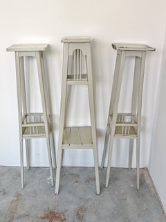 Dreiteiliges Set mit Pflanzenständern im Jugendstil der Wiener Secession, Österreich, um 1900–1910