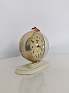 Vintage Sputnik clock by Slava, Space Programme decor, USSR 1960s