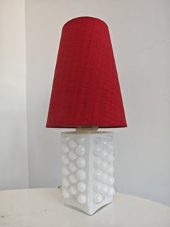 MCM Sculptural Bubble Glass Table Lamp attr. to Helena Tynell, Germany 1970s