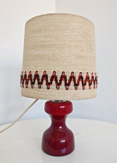 Mid Century Modern in sculptural burgundy glass, West Germany 1970s