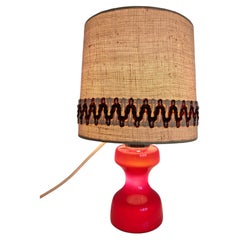 Mid Century Modern in sculptural burgundy glass, West Germany 1970s