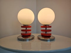 Pair of Sculptural Space Age Table lamps, Germany 1970s