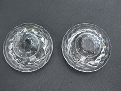 Pair of “Capriole” Crystal Candleholders by Sidse Werner for Holmegaard, 1987