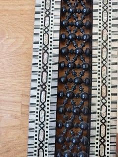 Wall Mirror with rich Mother of Pearl and Bone inlay, Morocco 1990