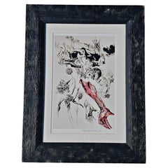 Vladimir Veličković – Expressionistische figurative Grafik, Jugoslawien 1990