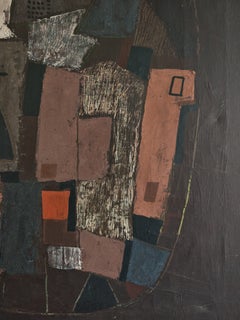 Modernist Abstract Composition by M. Golubović, Yugoslavia 1992