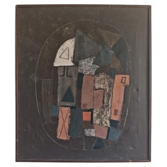 Modernist Abstract Composition by M. Golubović, Yugoslavia 1992
