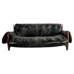 Sofá Mole, Sergio Rodrigues, 1960s in Wood and Leather 100% Original Brazil