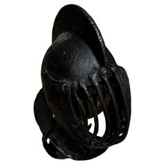 Rare 15th Century Italian Renaissance Tournament Helmet with Original Stand