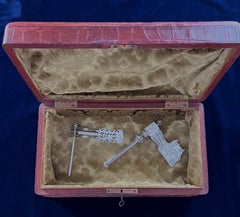 Rare Judaica Austro-Hungarian Pair of Silver Purim Rattlers/Groggers circa 1880