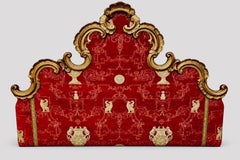 Magnificent Antique 19th Century Venetian Rococo Giltwood Headboard, ca. 1850
