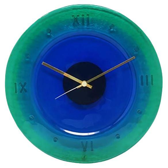 1960s Wall Clock in Murano Glass by "Cà Dei Vetrai". Made in Italy For Sale
