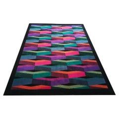 Stunning 1980s Italian Post-Modern Wool Rug by Missoni for T&J Vestor