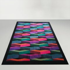 Stunning 1980s Italian Post-Modern Wool Rug by Missoni for T&J Vestor