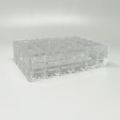 Magnífica caja de cristal de Colle de los años 70. Fabricado en Italia
