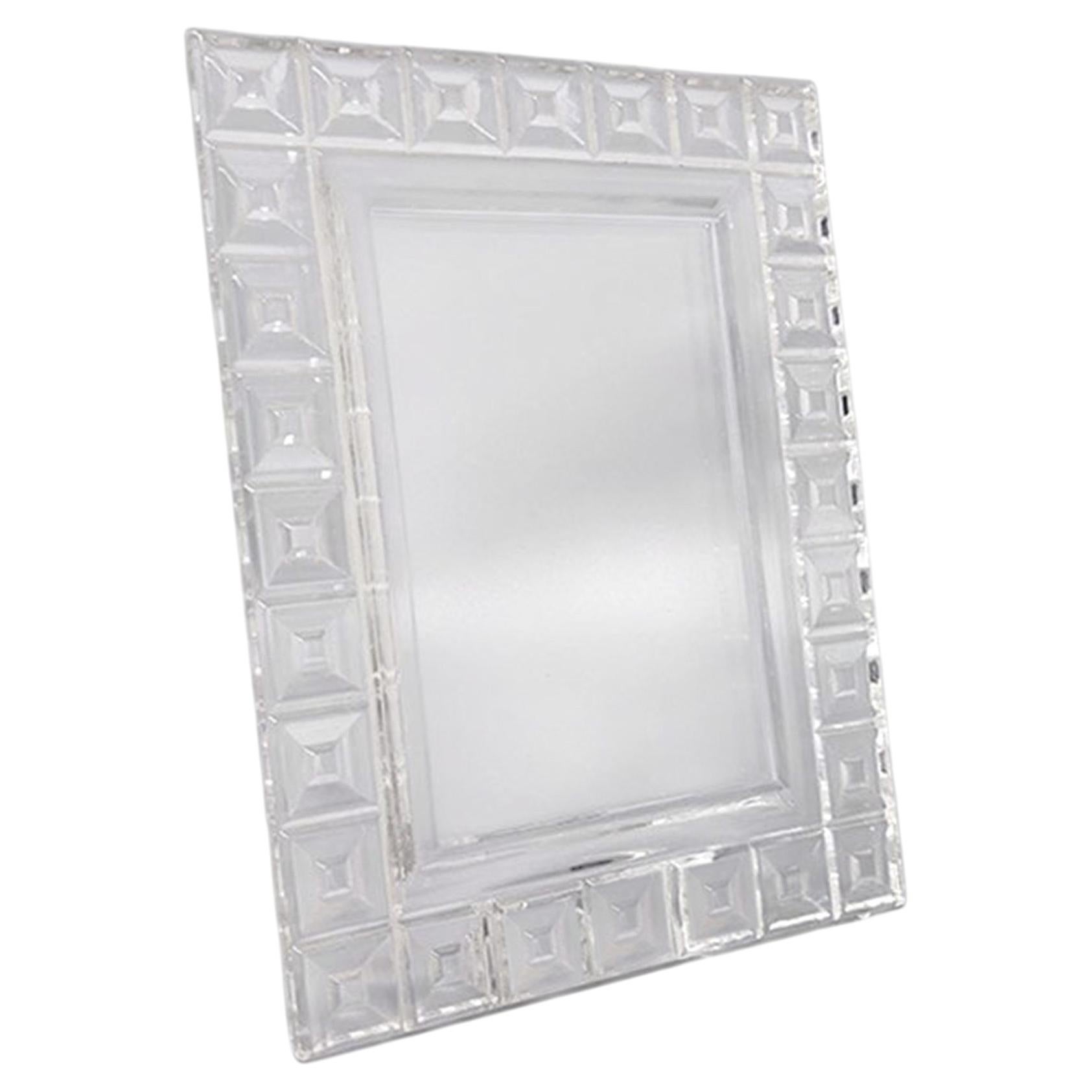 Pre-owned Rosenthal 1960s Gorgeous Crystal Photo Frame By , Made In Germany In Gray