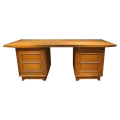 Art Deco Desk in Oak, circa 1940/1950