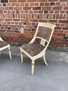 Suite of 12 Empire Style Chairs circa 1970/1980 in the Style of Maison Romeo