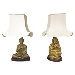 2 Bronze Lamps circa 1960/1970; 2 Different Models