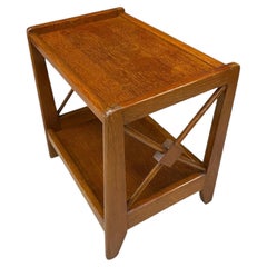 One Bedside Table in Oak and Oak Veneer, circa 1950