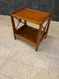 One Bedside Table in Oak and Oak Veneer, circa 1950