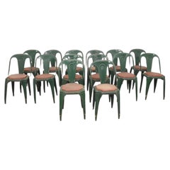 Suite of 14 Industrial Chairs of the Fibrocit Brand, circa 1950