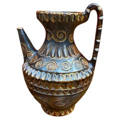 Huguette Bessone, signiert, Keramik Vallauris, um 1970.
