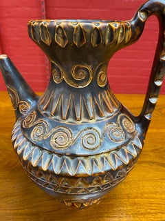 Huguette Bessone, signiert, Keramik Vallauris, um 1970.
